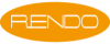 Rendo orange logotyp i oval form.