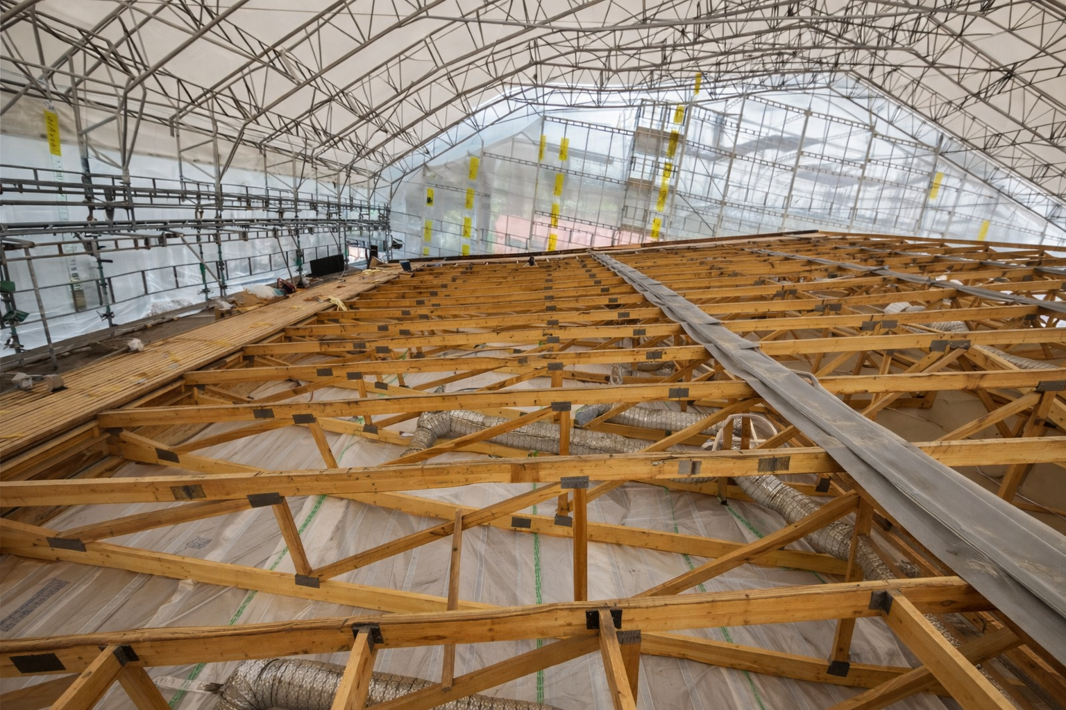 Ett nybygge på gång i Uppsala.