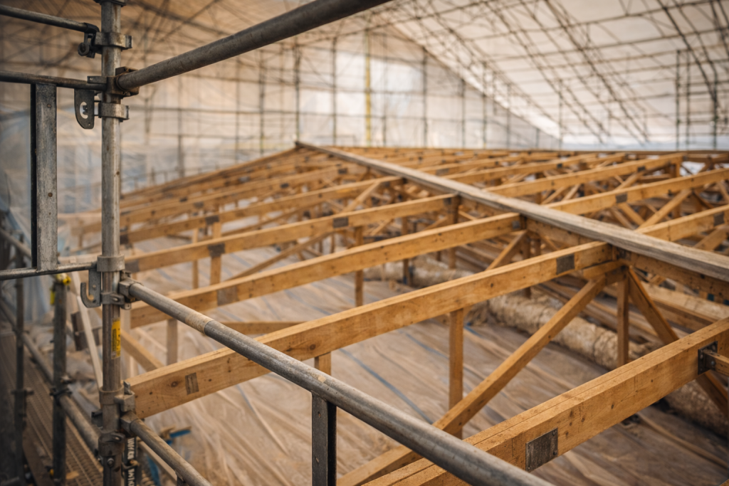 En entrepenad av en byggfirma i Uppsala